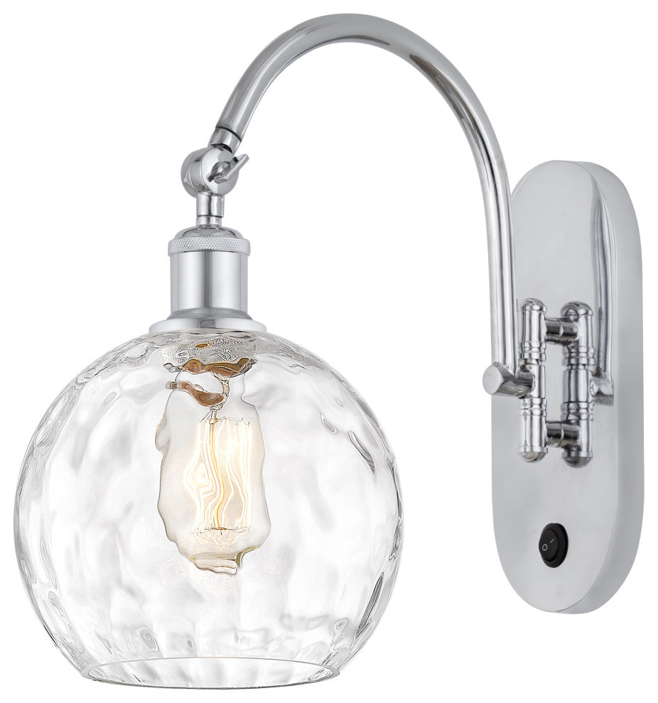 Innovations 518-1W-PC-G1215-8 1 Light Sconce, Polished Chrome