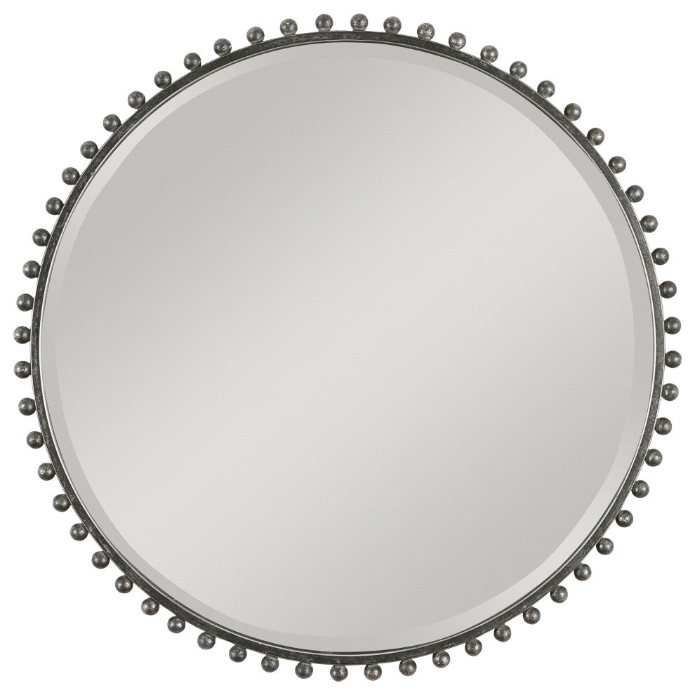 Uttermost Taza Round Iron Mirror