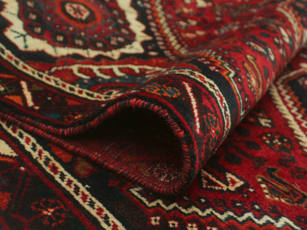 Vintage Distressed Noorzay Red Runner