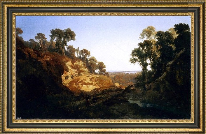 Giuseppe Camino Bandits in the Woods Framed Premium Canvas Print, 16"x24"