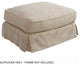 Horizon Slipcover for Rectangular Ottoman Linen