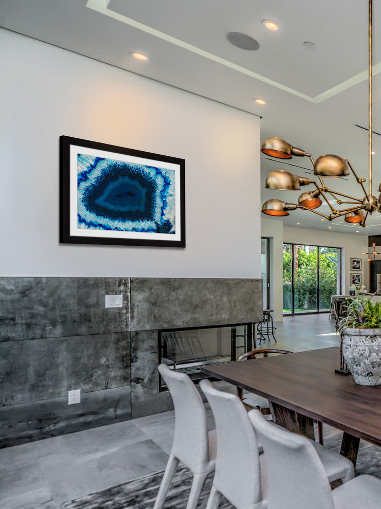 "Blue Anger" Framed Art Print