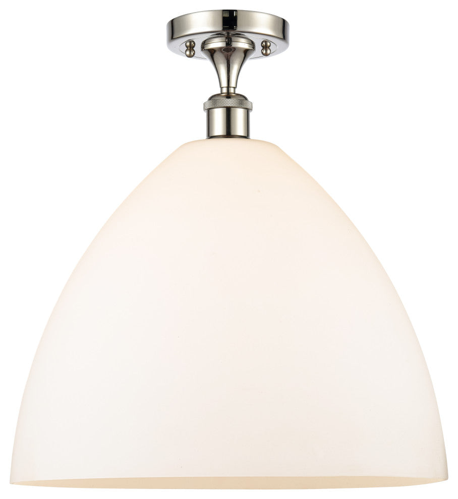 Innovations 516-1C-PN-GBD-161 1 Light Semi-Flush Mount, Polished Nickel