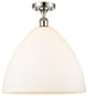 Innovations 516-1C-PN-GBD-161 1 Light Semi-Flush Mount, Polished Nickel