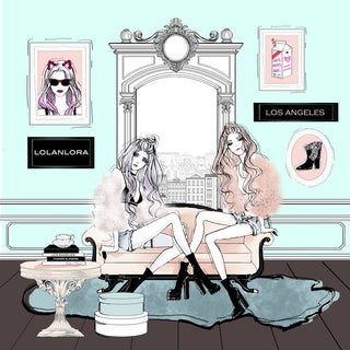 "LA Shopping" Painting Print on Wrapped Canvas