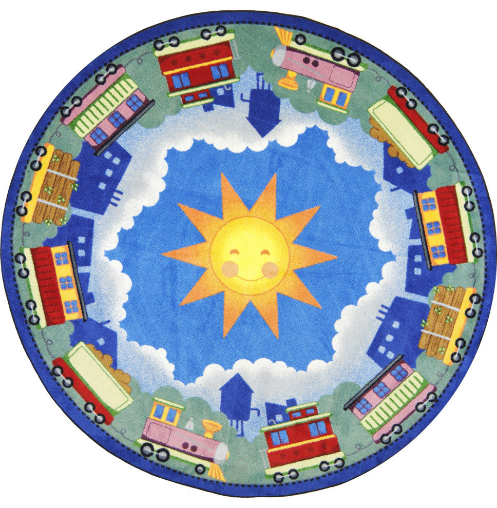 Kid Essentials Rug, In Training, 7'7" Round