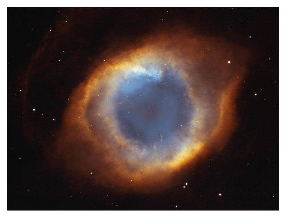 "Helix Nebula - a Gaseous Envelope Expelled By a Dying Star" Paper Art, 18"x14"