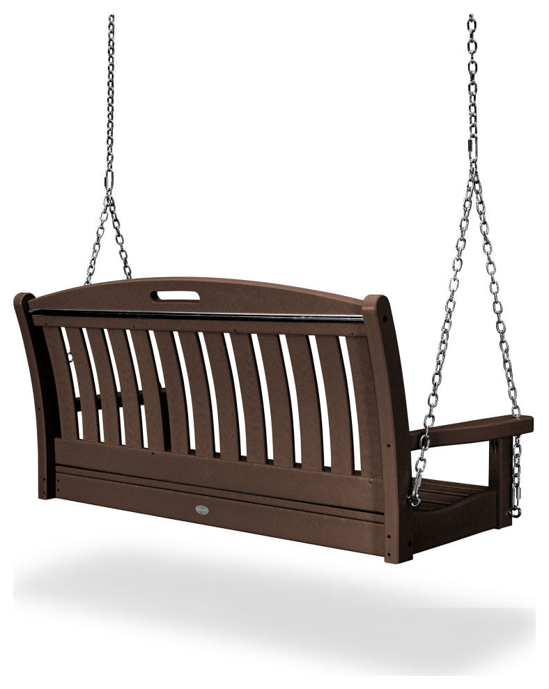 Polywood Nautical 48" Swing, Mahogany