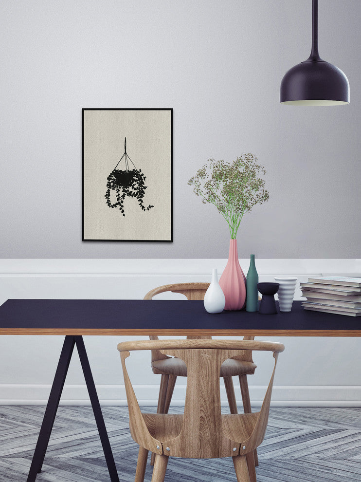 "Sky Planter" Floater Framed Painting Print on Canvas, 16"x24"