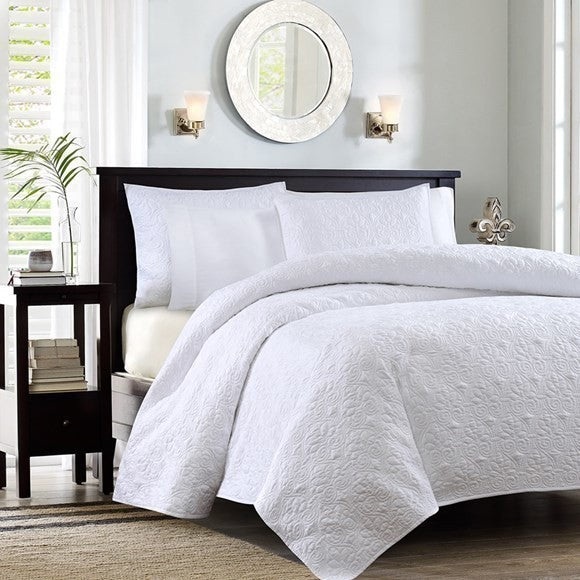 Madison Park Quilted Coverlet Mini Set, King/California King