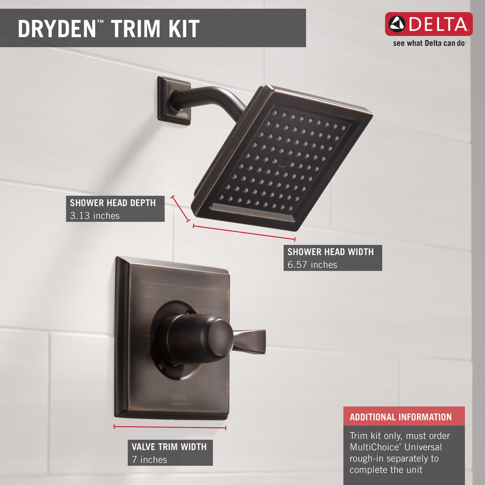 Delta Dryden Monitor 14 Series Shower Trim, Venetian Bronze, T14251-RB