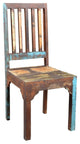 Timbergirl reclaimed wood Rustic Multicolor Chair -Set of 2