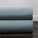 Dusky Blue Cotton Textured BarkWeave Fabric Sample, 4Wx4L