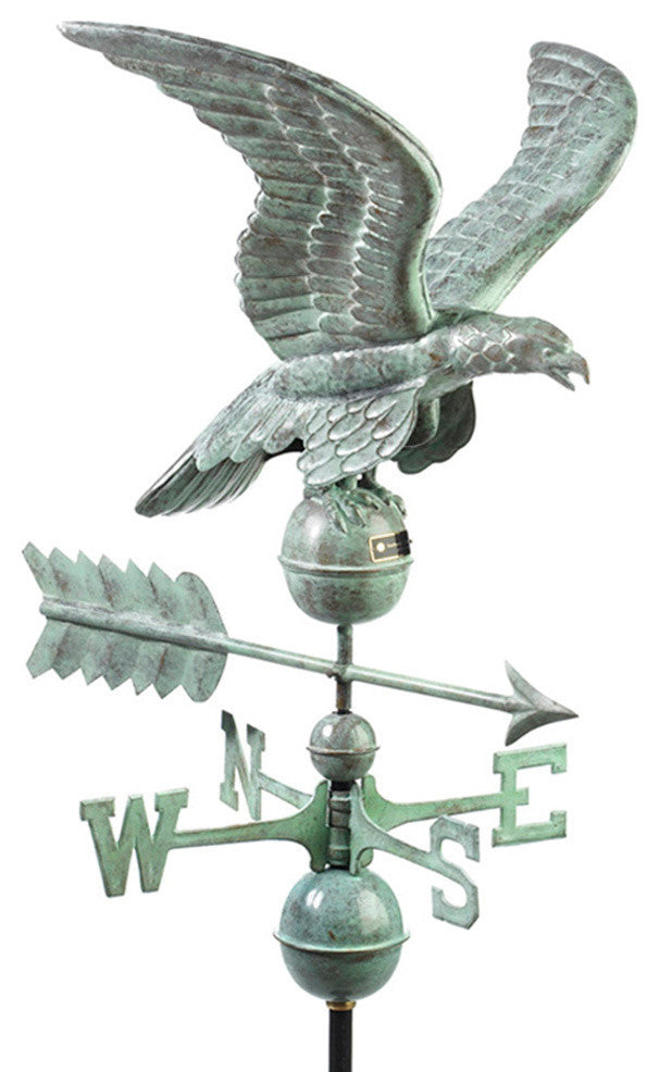 Smithsonian Eagle Weathervane, Blue Verde Copper