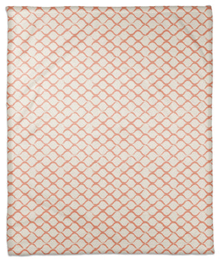 Fishnet Coral 50x60 Throw Blanket