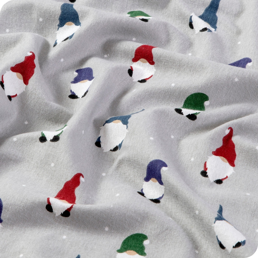 Bare Home Cotton Flannel Sheet Set, Tomte, Full