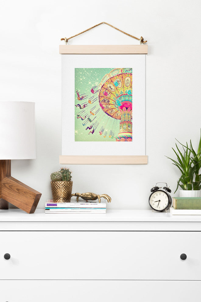 Deny Designs Shannon Clark Swinging Through Stars Art Print