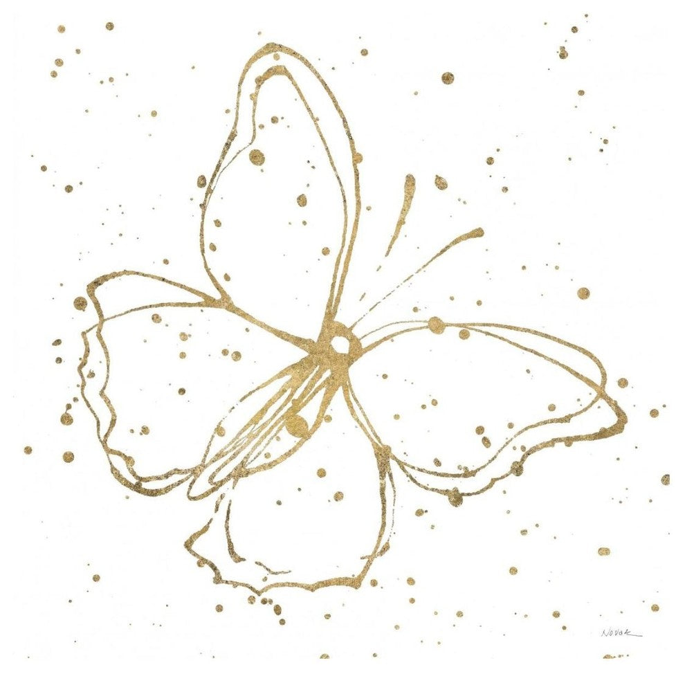 "Golden Wings I" Digital Paper Print by Shirley Novak, 20"x20"