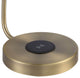 Riesco 13" Table Lamp with Dome Shade, Antique Brass
