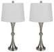 Set of 2 Table Lamps With USB Charging Ports, Touch Control, and LED Bulbs