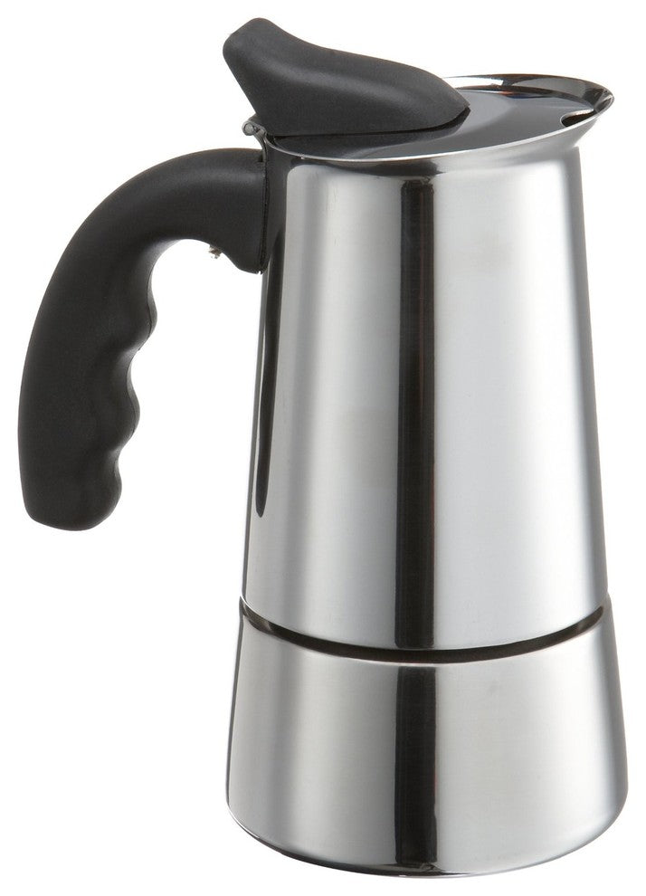 Stainless Steel 6 Cup Stovetop Espresso Maker with Silicone Handle