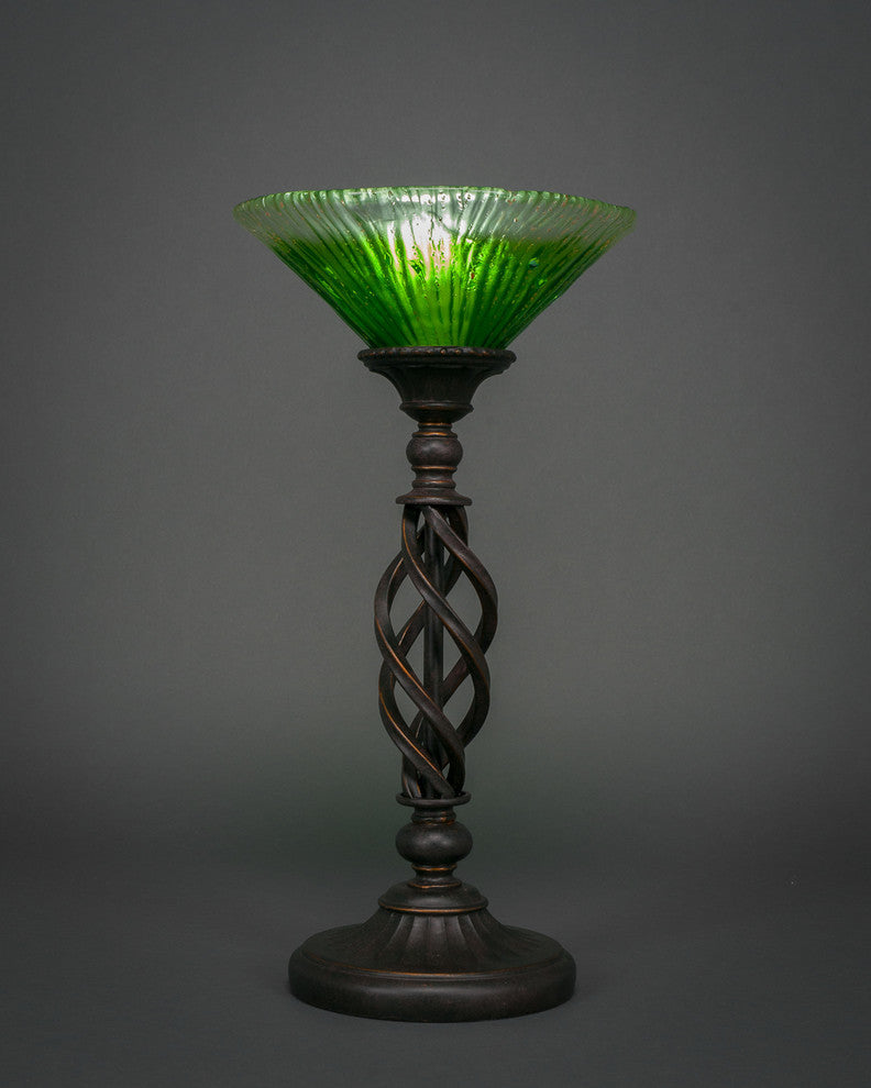 Elegante 1-Light Table Lamp, Kiwi Green Crystal