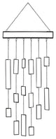 Leaded Glass Modern Wall Hanging