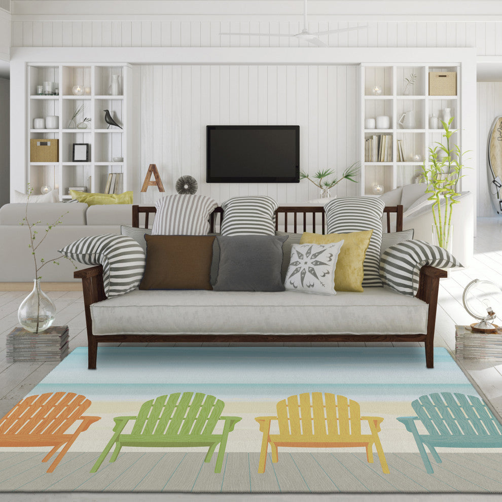 Indoor/Outdoor Harbor HA1 Poolside Machine Washable 8' x 10' Rug