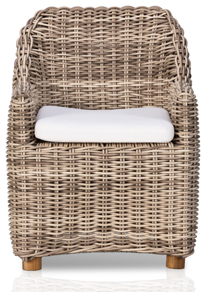 Messina Outdoor Dining Armchair-Natural