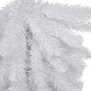 30" Snow White Artificial Teardrop Christmas Swag Unlit