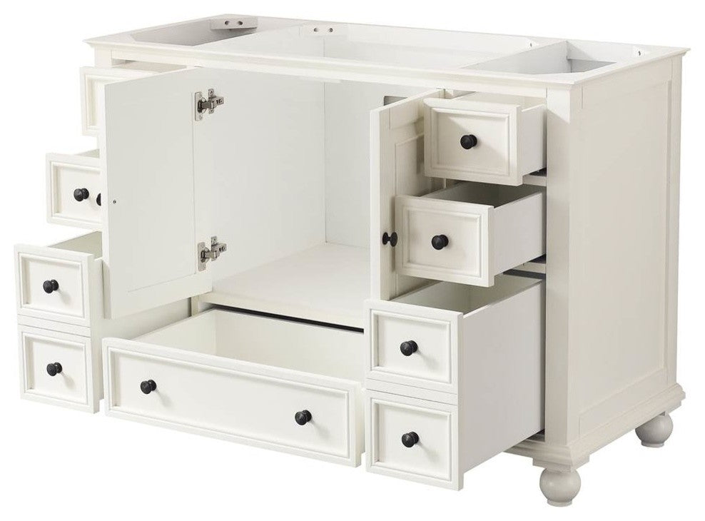 Avanity Thompson 48" Vanity Only, French White Finish