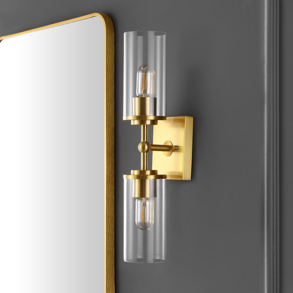 Safavieh Lolita 2 Lt 6" Wall Sconce, Brass