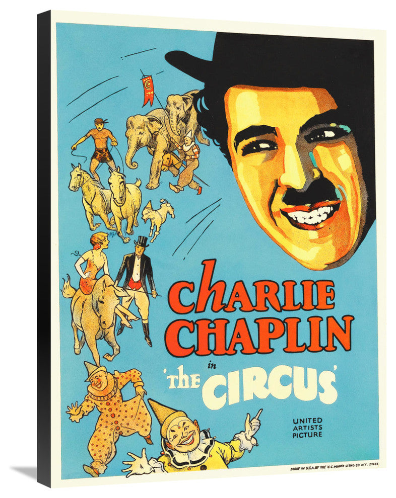 "Charlie Chaplin - The Circus, 1928" Canvas by Hollywood Photo Archive, 22x30"