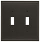 Amerock 2 Toggle Wall Plate, Black Bronze