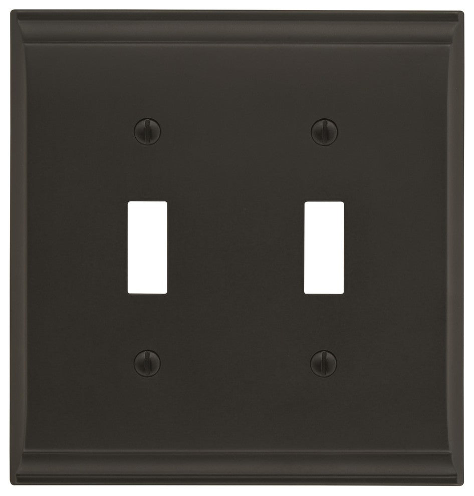 Amerock 2 Toggle Wall Plate, Black Bronze