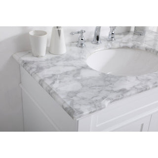 Elegant Decor Wesley Bathroom Vanity VF50036WH, White