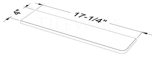 Boundless Shelving Solutions Rectangular Shelf Ivory Shower Bathroom, Brushed Nickel Hook