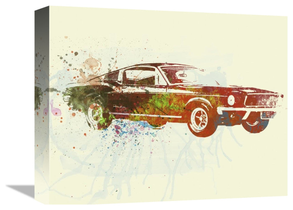 "Ford Mustang Watercolor" Fine Art Print