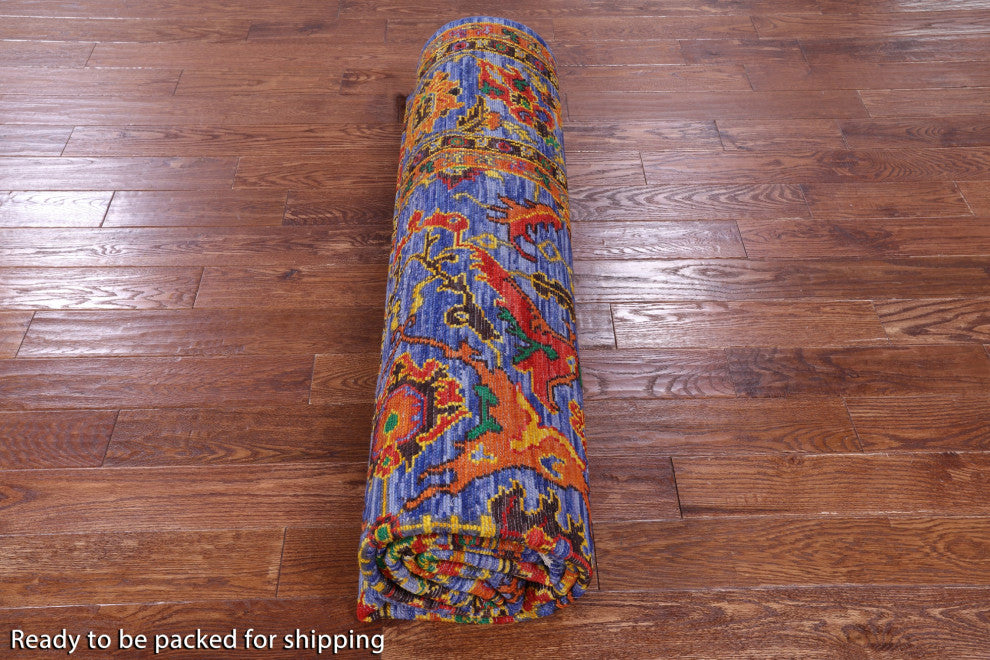 9' 0" X 12' 1" Heriz Serapi Handmade Wool Rug - Q13703
