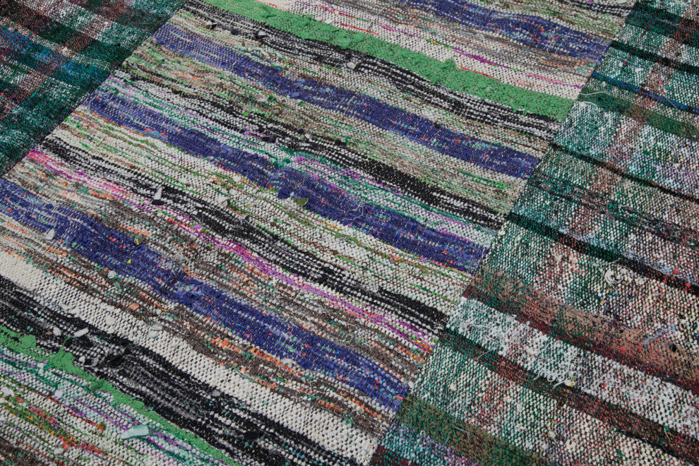 Rug N Carpet - Handmade Anatolian 6' 8'' x 9' 7'' Rustic Patchwork Kilim Rug