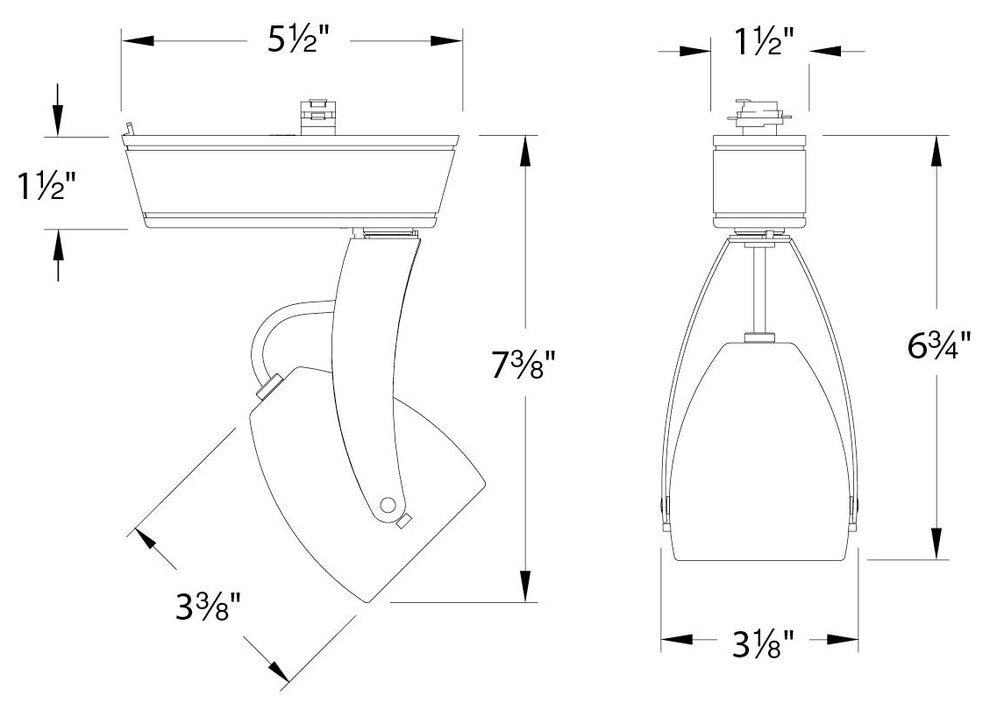 LED810 Impulse LED 3000K 40 Degree Beam, White for H Track