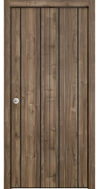 Bi-fold Doors 56 x 96 | Planum 0016 White Silk with  | Sturdy Tracks