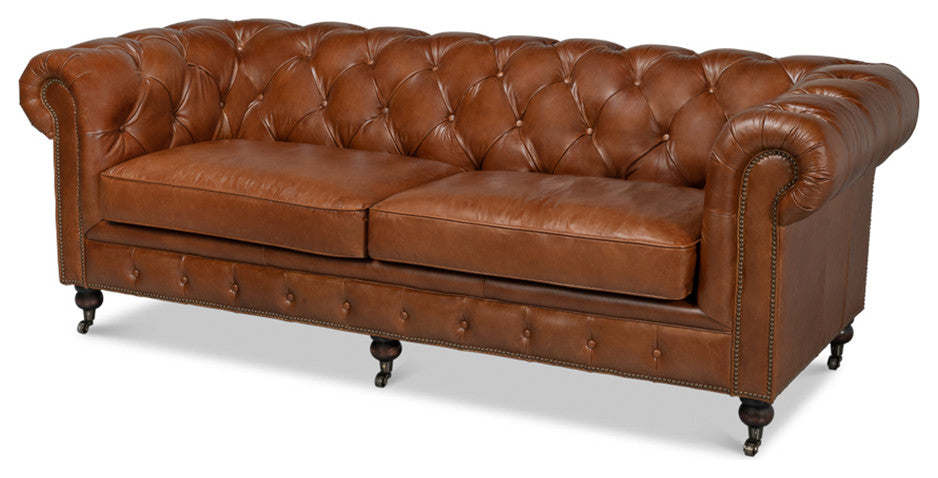 Vintage Style Classic Chesterfield Sofa