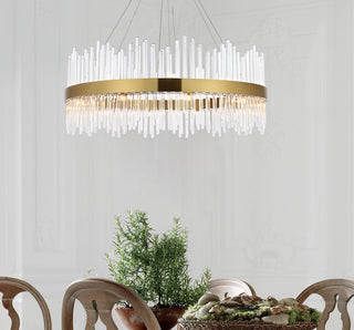 Modern Satin Gold 20-Light Chandelier