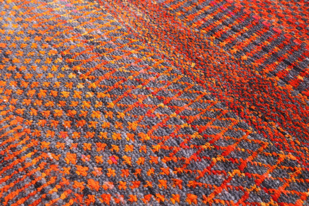 Wool & Silk Super Savannah Gabbeh Handmade Runner Rug 2' 7" X 10' 0" - Q13066