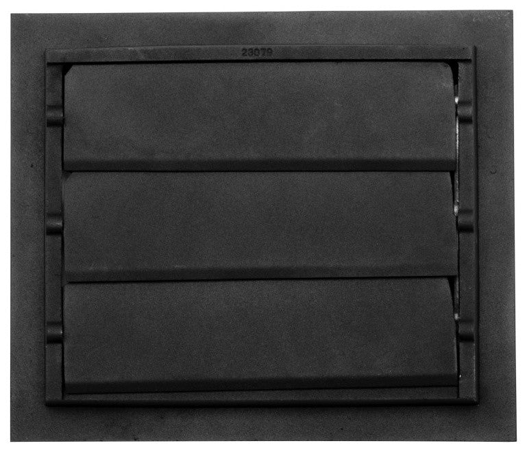 Black Floor Air Vent Heat Register with Aluminium Victorian Upscale Design