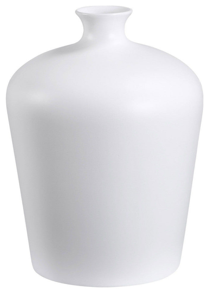 Alfano Ceramic Vase, Matte White