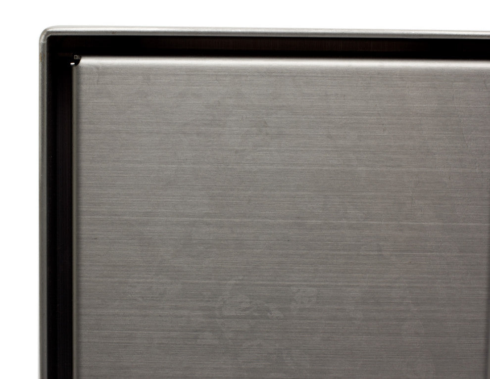 ALFI brand ABSD55B-PSS 5"x5" Square Stainless Shower Drain w/ Solid Cover