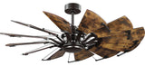 Springer 52" 12-Blade DC Motor Windmill Ceiling Fan, Architectural Bronze