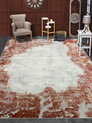 Noori Rug High-Low Dalia Grey/Red Rug